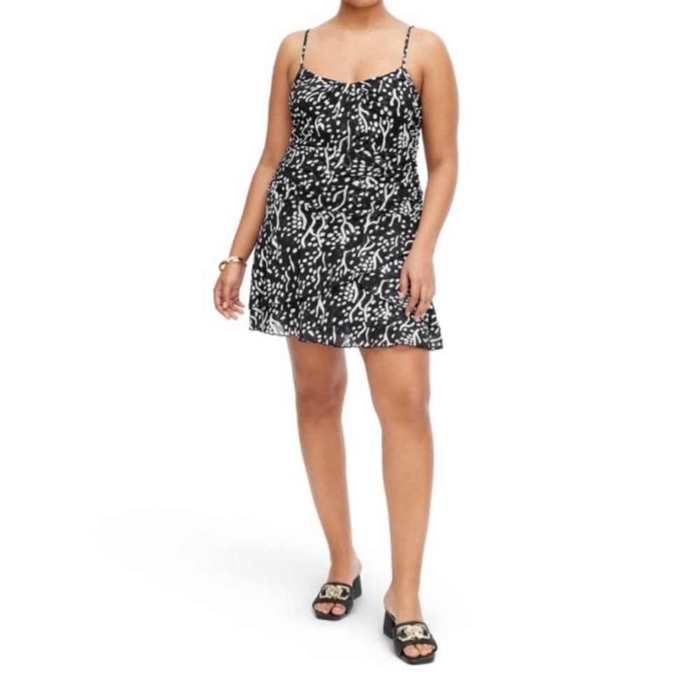 DIANE VON FURSTENBERG X TARGET Strappy Mesh Sea Spots Mini Dress‎